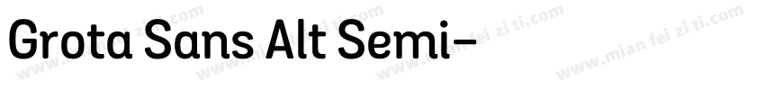 Grota Sans Alt Semi字体转换